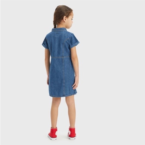 Levi's® Button Front Denim Short Sleeve Short Dress new - Picture 5 of 7